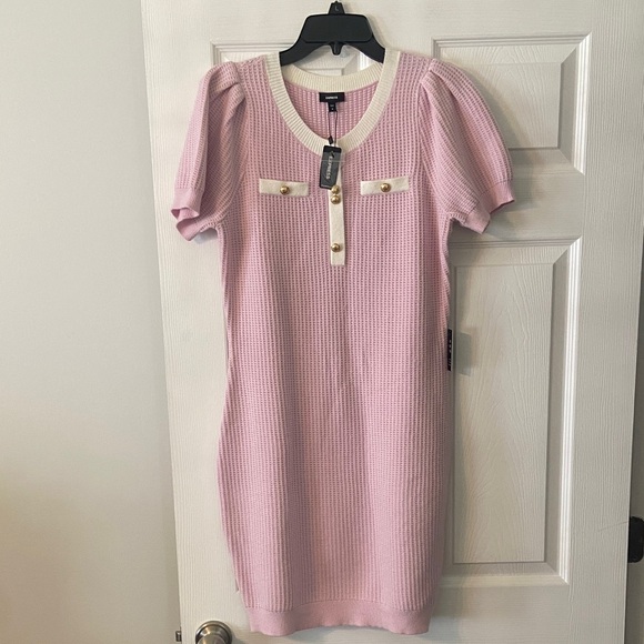 Express Dresses & Skirts - Express Light Pink Knit Mini Dress length 36” pit to pit 34” so beautiful dress